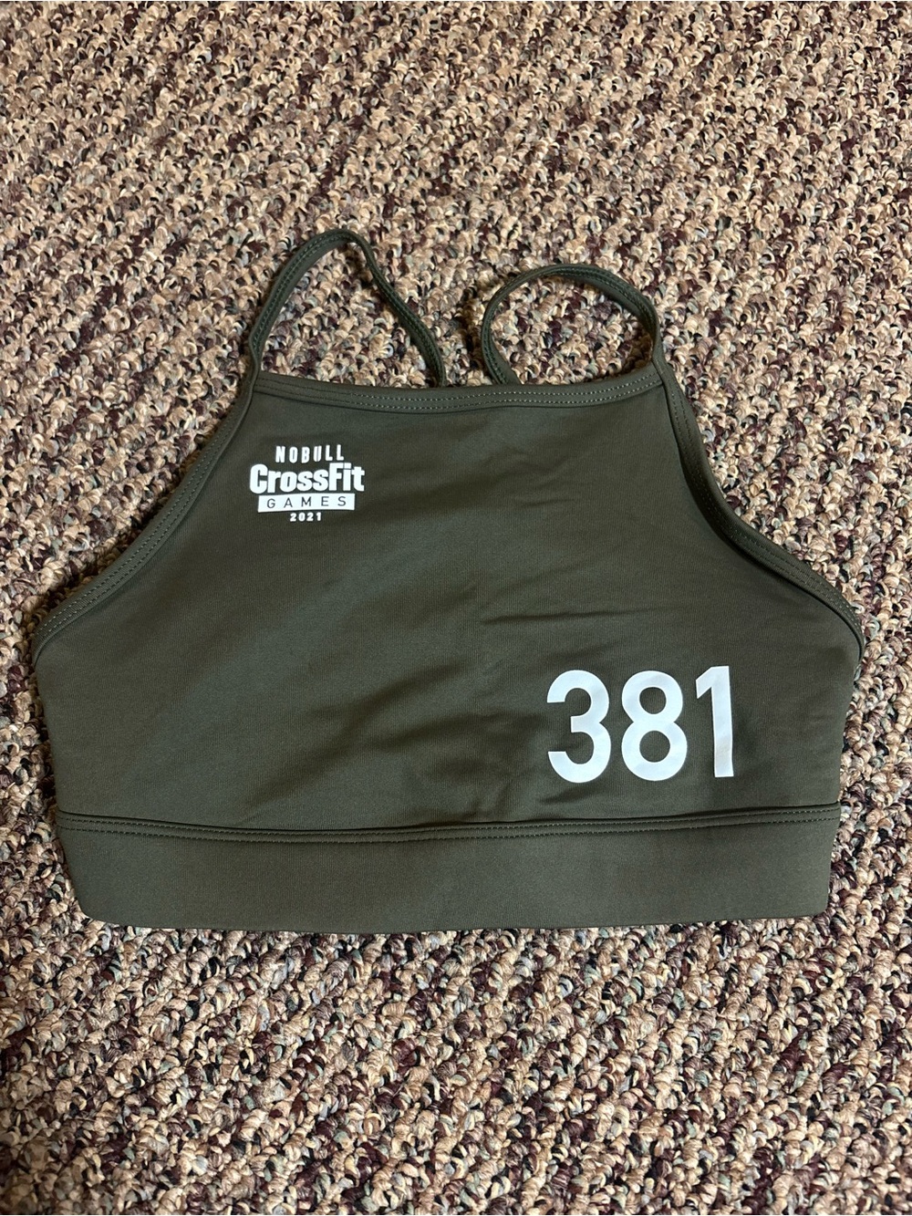 NOBULL Olive Green CrossFit Games Women's Swim Top